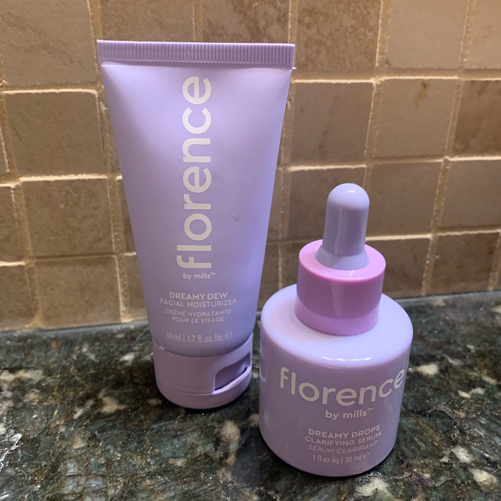 Florence by Mills clarifying drops & dreamy dew moisturizer